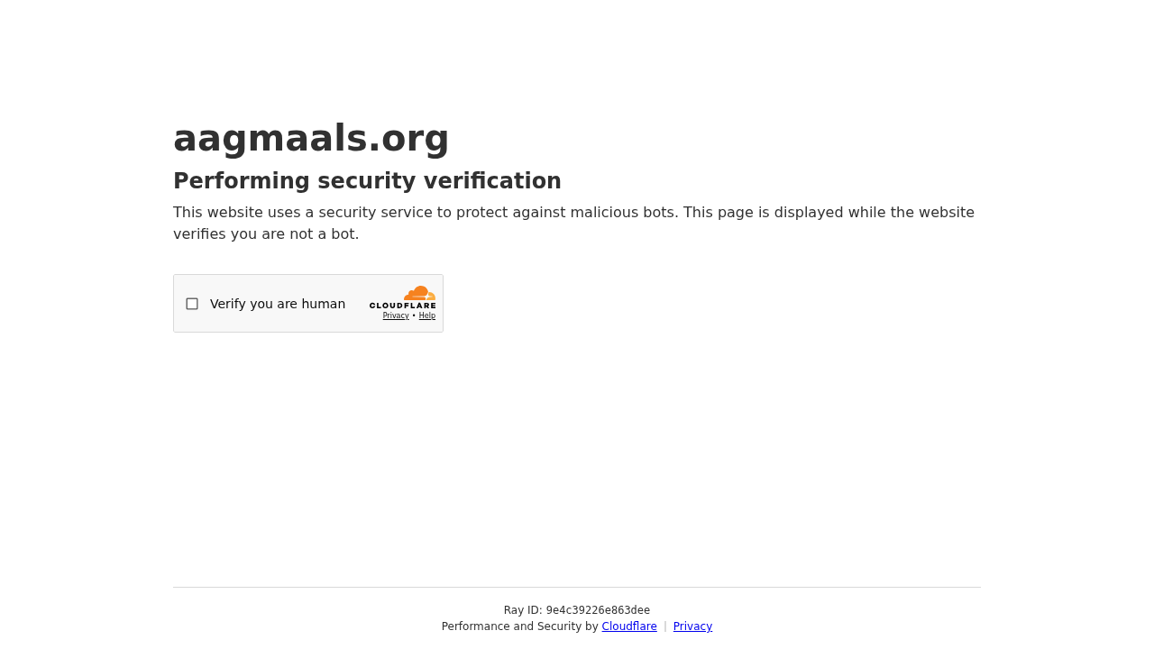 AAGMaals.org screenshot
