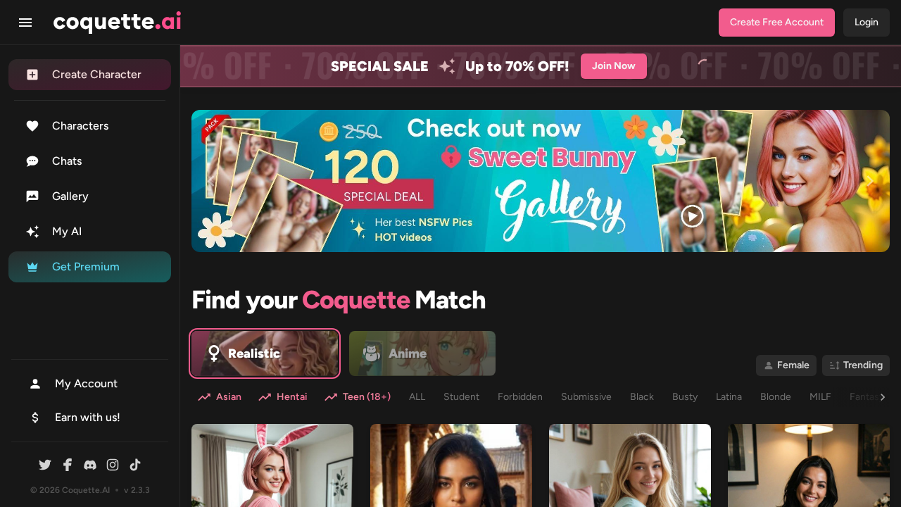 Coquette AI screenshot