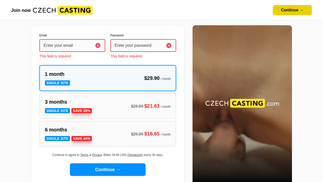 Czech Casting screenshot