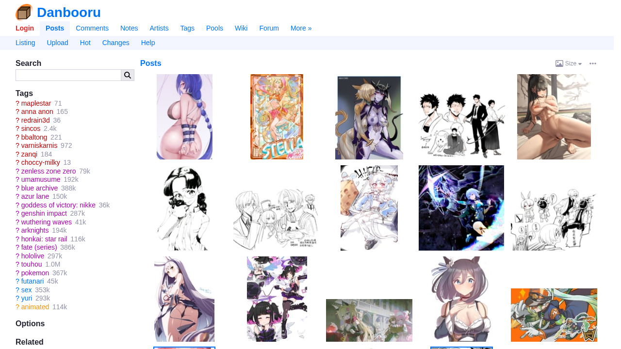 Danbooru screenshot