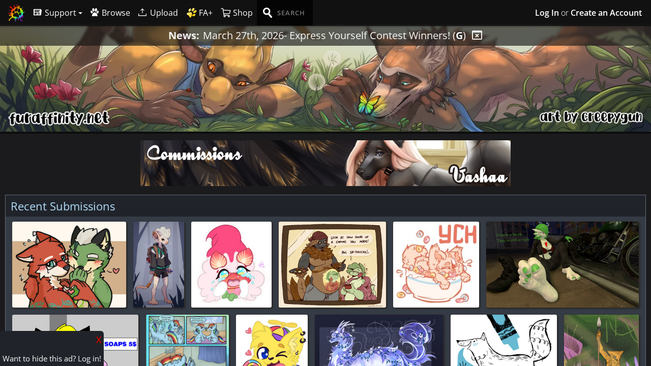 FurAffinity screenshot