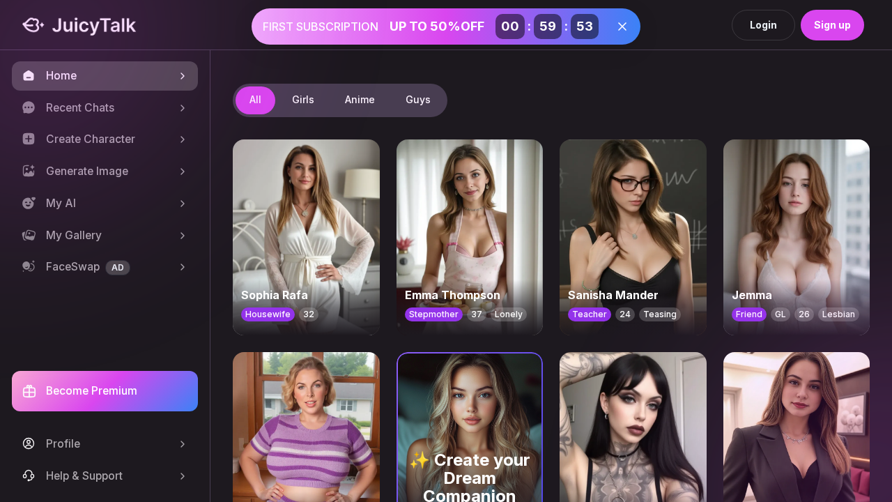 JuicyTalk AI screenshot