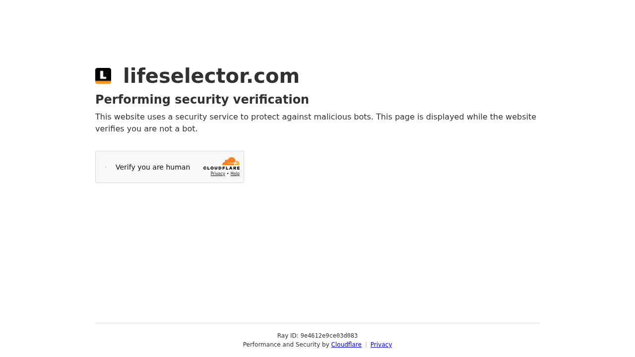 LifeSelector screenshot