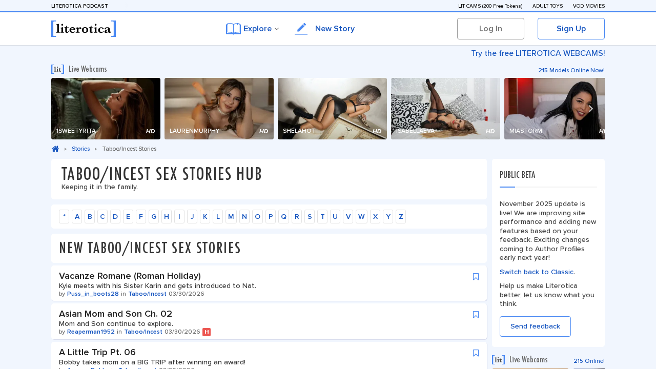 Literotica Taboo Stories screenshot