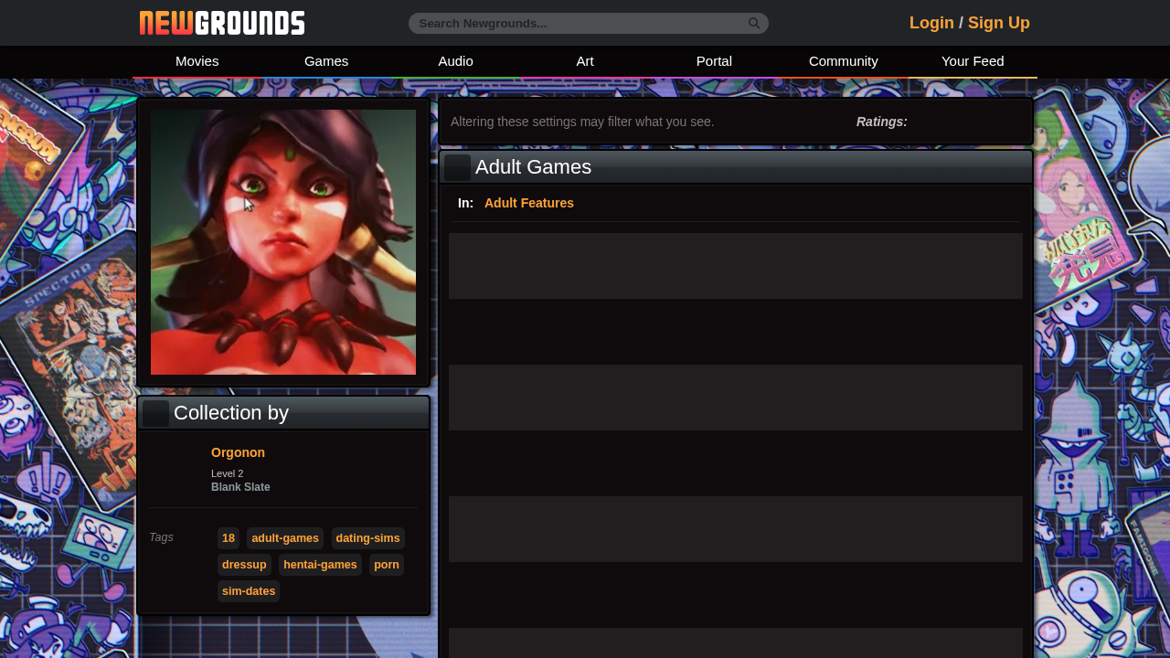 NewGrounds Adult Games screenshot