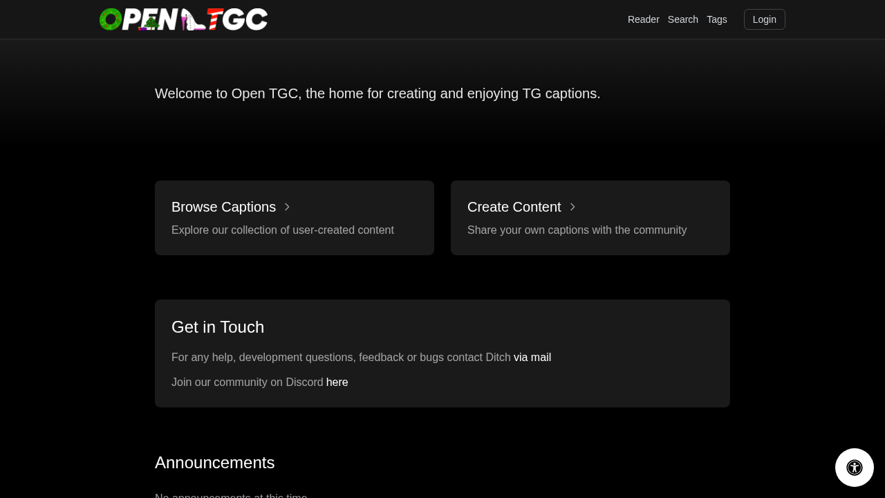 OpenTGC screenshot