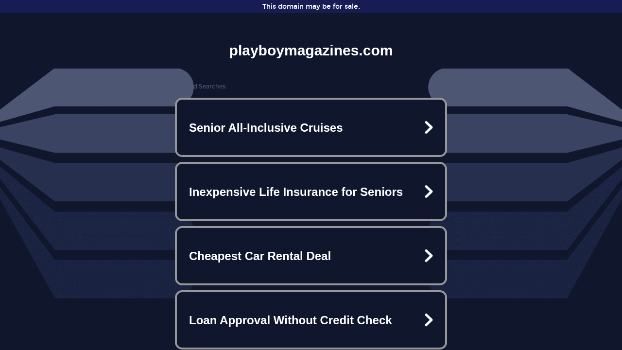 Playboy Magazines screenshot