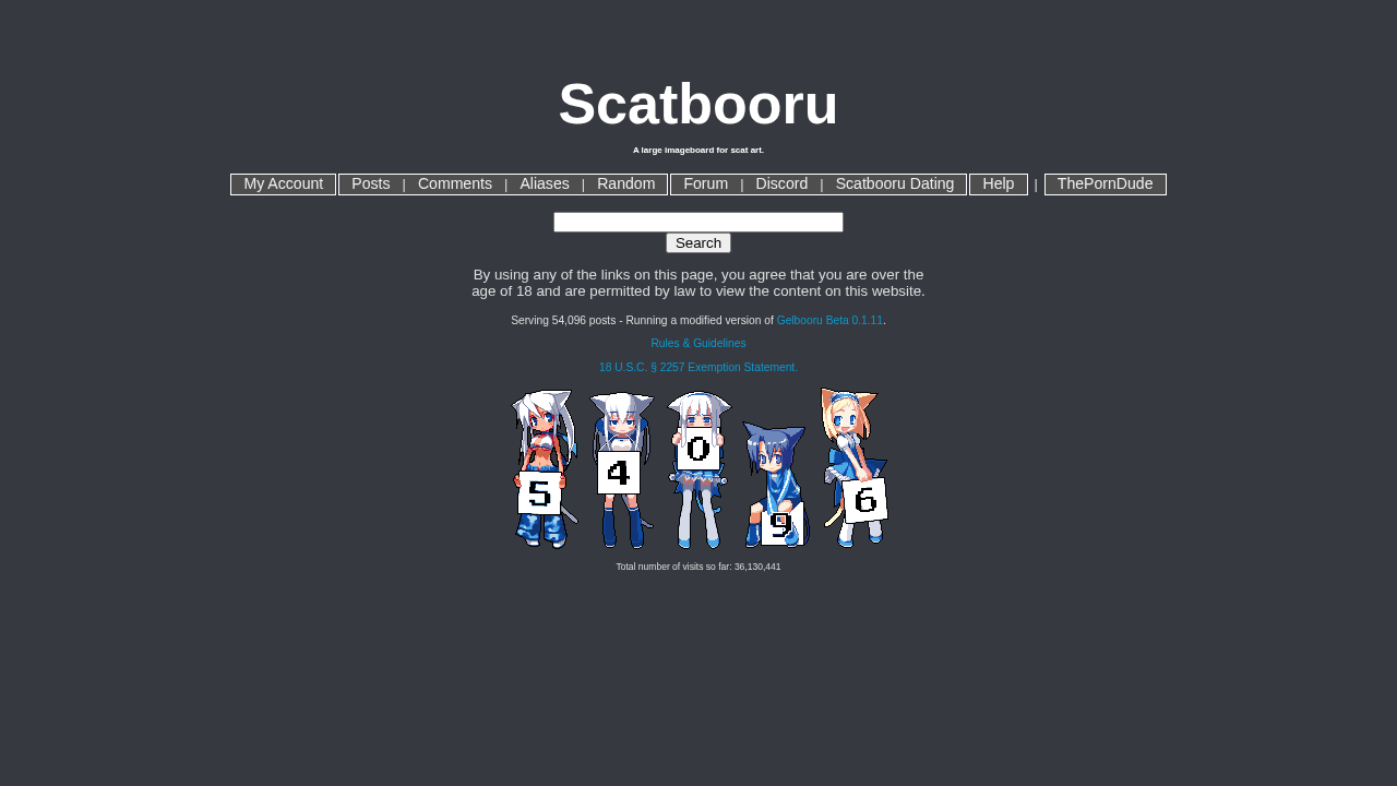 Scatbooru screenshot