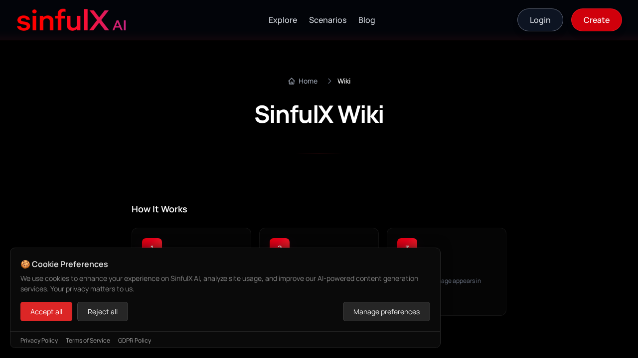 SinfulX AI screenshot