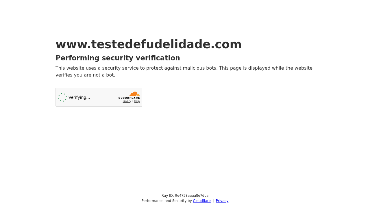 Teste De Fudelidade screenshot