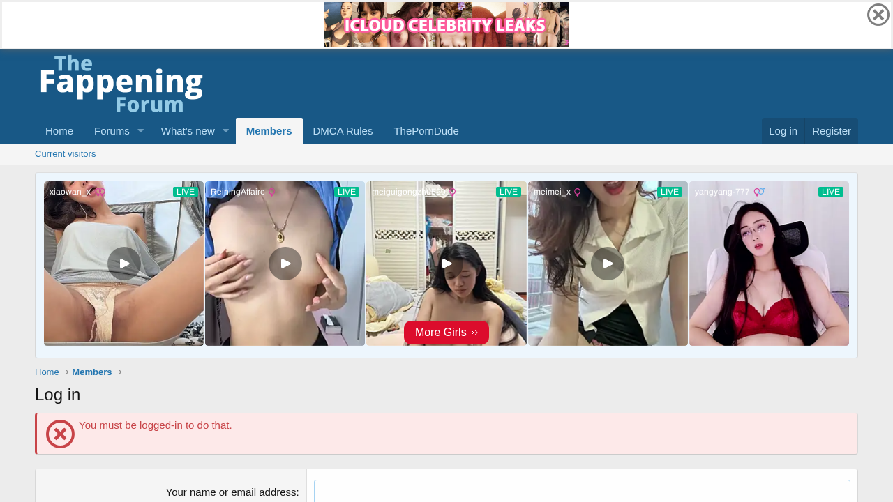 The Fappening Forum screenshot
