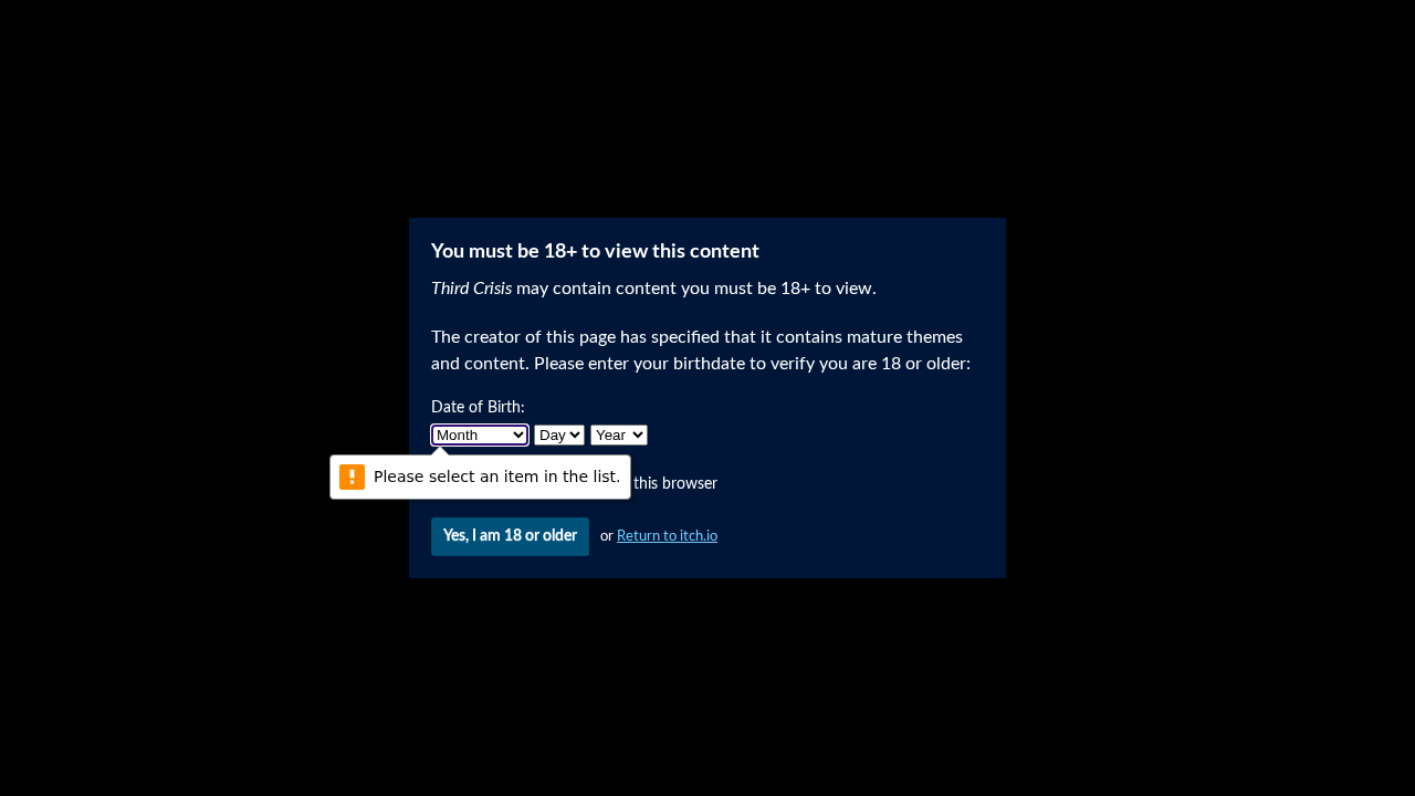Third Crisis screenshot
