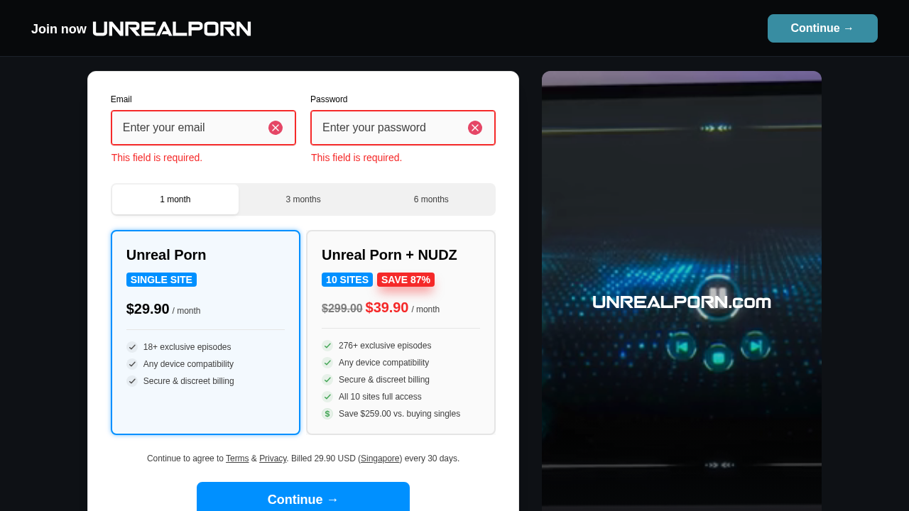 Unreal Porn screenshot