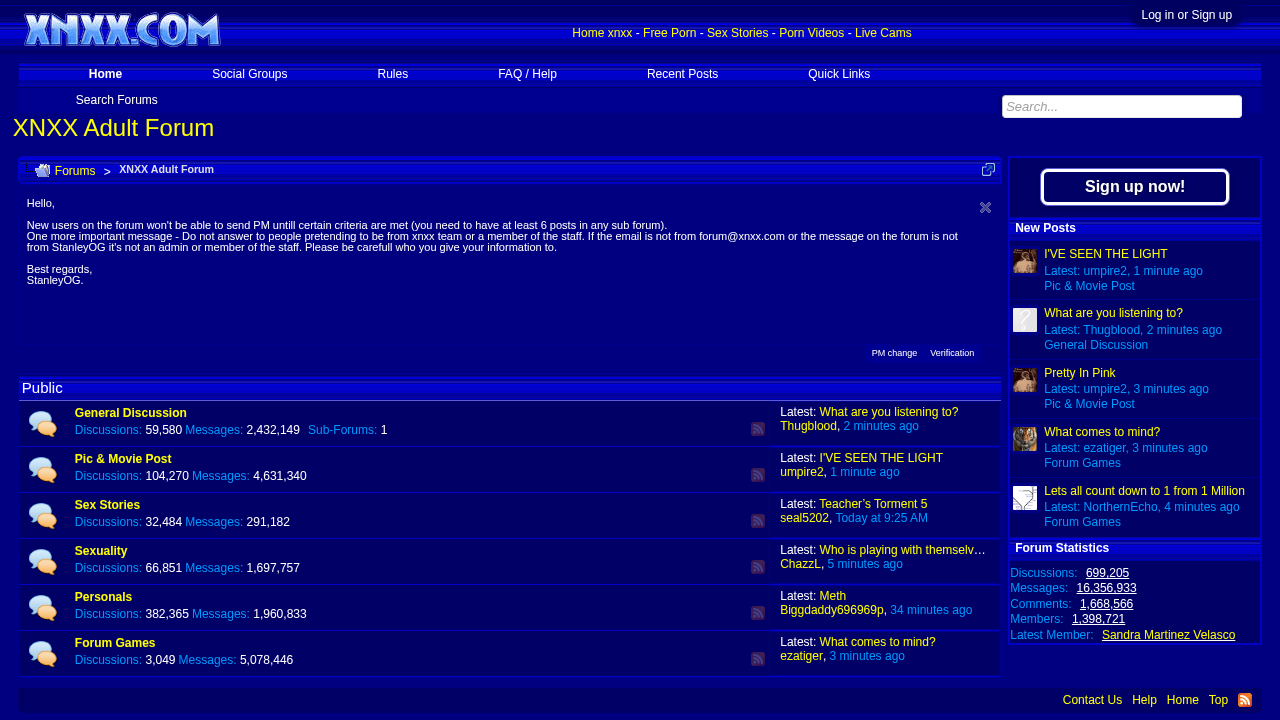 XNXX Forum screenshot