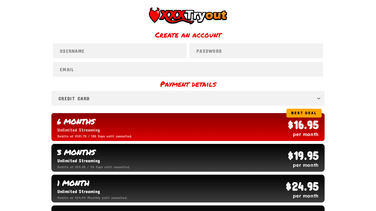 XXXTryout screenshot